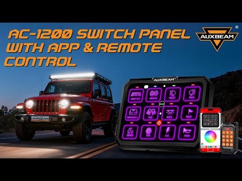 Auxbeam® AC-1200 RGB Switch Panel
