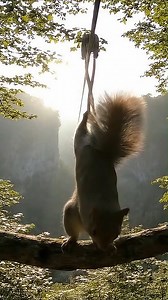 24K views · 35 reactions | Imagine a squirrel ziplining [This AI generated simulation was produced by Adam Trent] | Inspiration Station | Facebook
