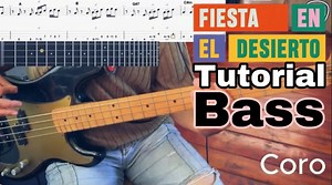 Fiesta en el desierto - Monte Santo Tutorial bajo electrico 4 cuerdas paso a paso | Anders Heredia