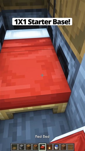 Charles MC on Instagram: "Minecraft 1X1 Starter Base Follow me for more Tutorials Minecraft❤️ Save this video and share at friends🤩#reels #minecraftideas #minecraftbuilds #minecraftpc #minecraftmemes #minecraft #minecraftinspirations #minecrafttutorial #minecraftdaily #minecrafthacks #minecraftonly #minecraftbuildings #charlesmc #trending"