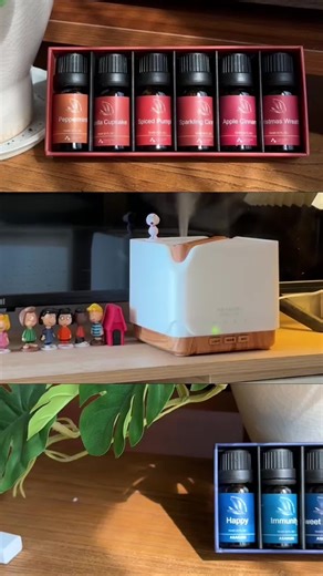 video, ASAKUKI Essential Oil Diffuser Top 6 Essential Oils Set for Home&Office, 700ml Cool Mist H...
