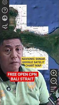 How to install the free Open CPN application with a map of Banyuwangi to Bali using Google Navion...