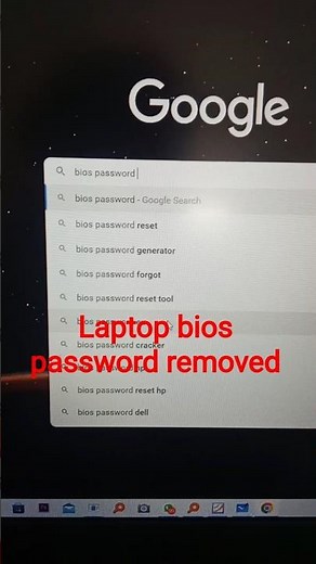 laptop bios password remove by website #youtubeshorts