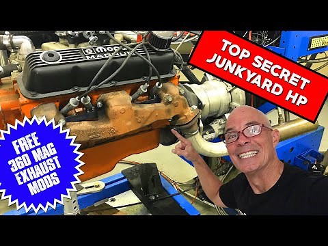 DODGE 360 MAGNUM -TOP SECRET (FREE) JUNKYARD EXHAUST UPGRADE!!