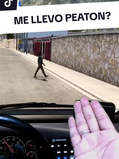 A punto de llevarme al peaton 😦🤦#camion #simulator #trailer #truck #camiones