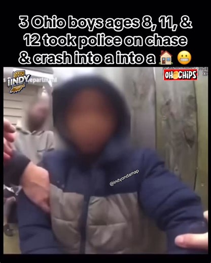 Indy On Da Map 🌎🔌 on Instagram: "⚠️ CONTENT WARNING ⚠️ Viewer discretion is advised. This post contains police body-camera footage from the first responding officer following a stolen vehicle pursuit in Ohio involving three juveniles. The incident ended when the vehicle crashed into a residential structure. The footage documents the immediate aftermath of the crash, including officers securing the scene and locating the individuals involved. No graphic injuries are shown, and no serious injuri