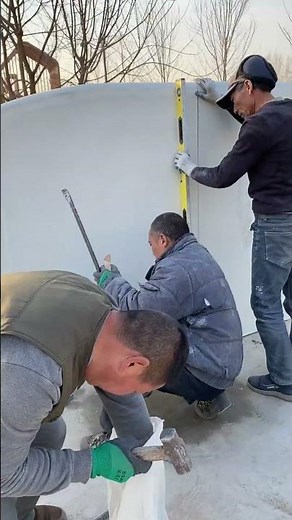 You Won't Believe How They Install This Concrete Wall