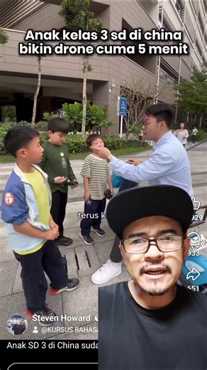 anak kelas 3 SD di Cina bisa merakit drone dalam 5 menit