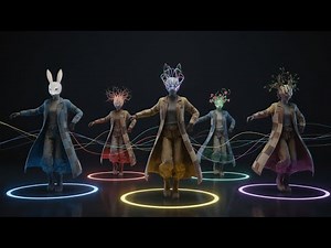 Neon Shadows Dance - Surreal AI Dance | AI Art Video 4K