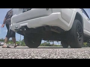 2015 Toyota 4Runner Flowmaster 40 series exhaust before and after