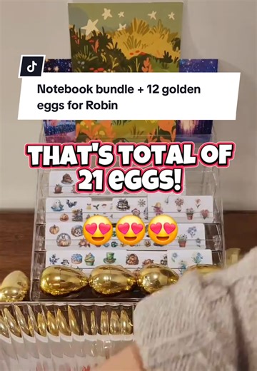 Part 1 - Opening of Stationery mystery bundle 12 golden eggs for Robin! So many golden eggs 😍 Thank you so much for a big order! . . #mysterybag #mysteryscoop #stationeryaddict #stickeraddict #packingasmr