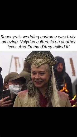 Rhaenyra's Valyrian wedding look was pure Targaryen perfection 🔥👑🐉