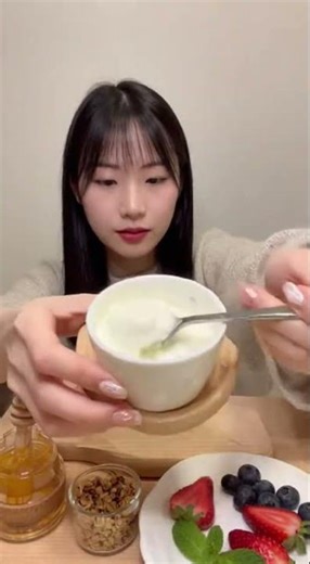 Yogurt Eating ASMR | Close-Up Hands & Lips