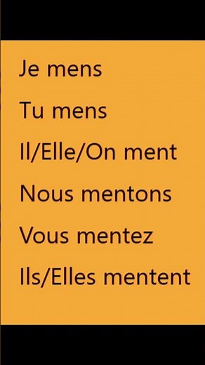 🔴🤥 Stop aux confusions « mentir » au présent
