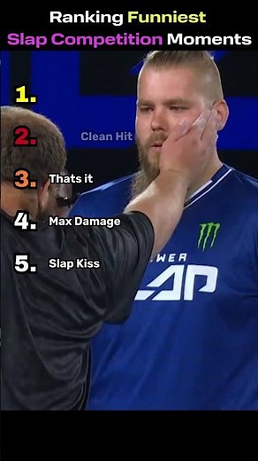 Ranking Funniest Slap Competition Moments 🥊 #ranking #funny
