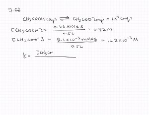 SOLVED:The dissociation of acetic acid, CH3 COOH, has an… | Numerade