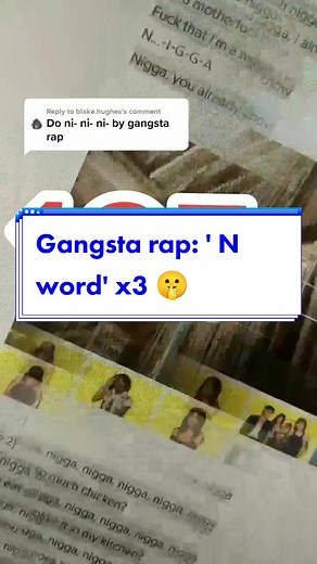 Reply to @blake.hughes 165 for 'N word' x3 #gangsta #gangstarap #hiphop #geniuslyrics #rap #swearing #swearjar #pivottable #foryou #viral #fyp