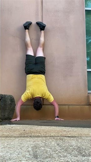 1 wall walk + 5 mini handstand push-ups after a 1.6 mile run - week 2a