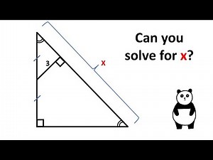 Isosceles Right Triangle. Geometry video.