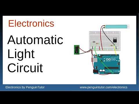 Arduino LDR (light dependent resistor) automatic light circuit