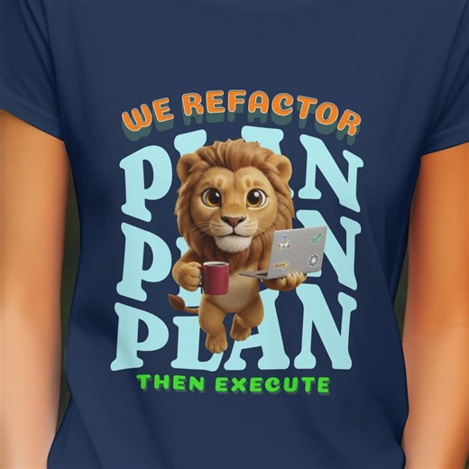 Refactoring Lion Programmer PNG - Plan Then Execute Developer Humor - Digital Download - Etsy