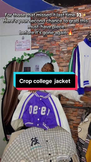 Get the Crop College Jacket for Effortless Campus Style