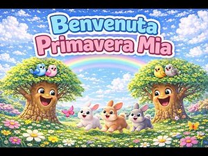 Benvenuta Primavera Mia | Canzone sulla Primavera per Bambini | Happy Tunes Kids