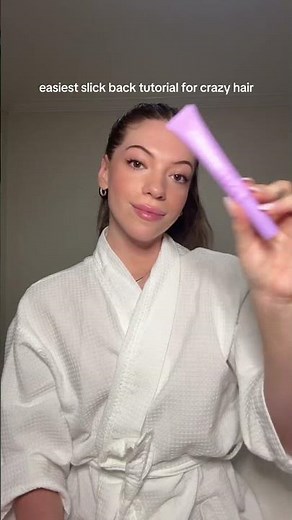 Easiest slick back bun tutorial even for CRAZY and LONG hair #hair #hairtutorial