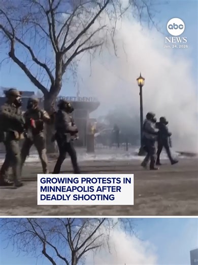 Tensions continued over the weekend in Minneapolis, as protesters clashed in the streets with law enforcement. ABC News' Pierre Thomas reports. Watch live coverage on ABC of the deadly shooting involving federal agents in Minneapolis. #minneapolis #ice #immigration #news #abcnews