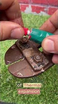 The PVC glue trick to loosen impossible nuts #TexasWorkshop #LoosenNut #HeatTrick