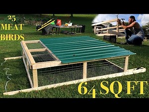 How to build a Chicken Tractor For Meat Bird Chickens! | CHEAP! | EASY!