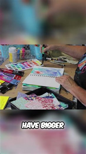 Big Brush Strokes Easy Art Journal Tutorial For Beginners watch full video