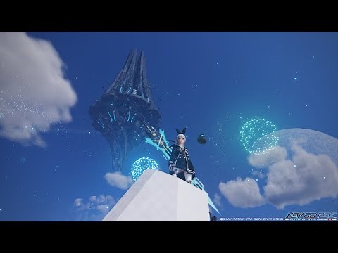 PS5 PSO2 NGS セントラルシティのタワーの登り方 頂上 絶景SSポイント