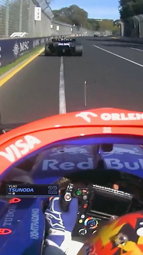 Yuki 1-0 Pierre ⚔️ The RB driver got the better of his friend and former team mate with this audacious move 👏 #F1 #AusGP | F1