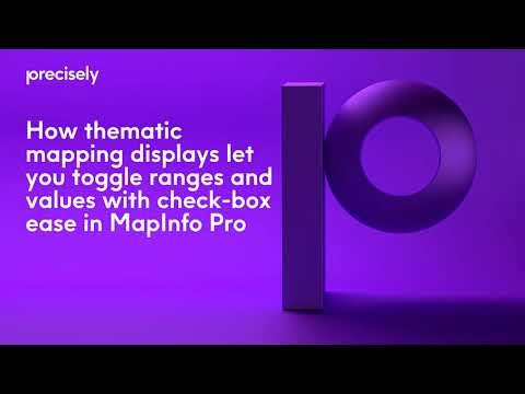 How thematic mapping displays let you toggle ranges and values with check box ease in MapInfo Pro