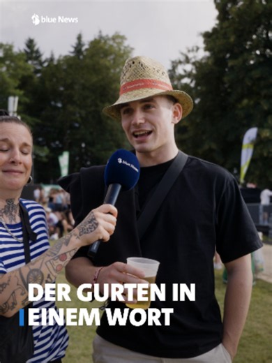 Wie würden die Festivalbesucher den Gurten in nur einem Wort beschreiben? 👀 #bluenews #gurtenfestival #schweiz