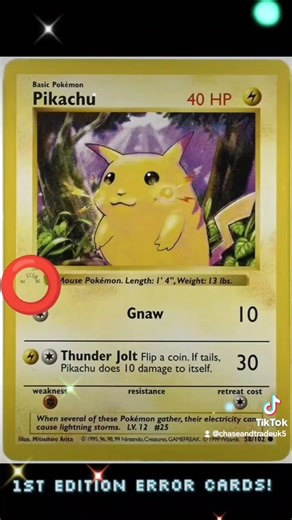 First Edition Error Cards!