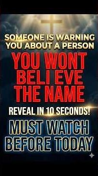 This Name Was Shown to Me in Prayer… God Says You Must Watch This Today