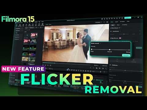 Remove Flicker in One Click | Filmora 15 Deflicker Tool Tutorial