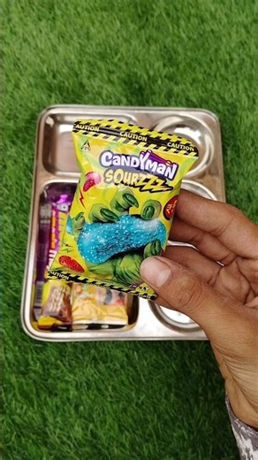 ASMR || CANDY MAN SOURAZZ #youtubeshorts #shortsfeed #asmrfood #unboxingshorts