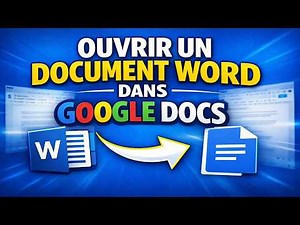 🌐 Comment Ouvrir Un Document Word Dans Google Docs Facilement