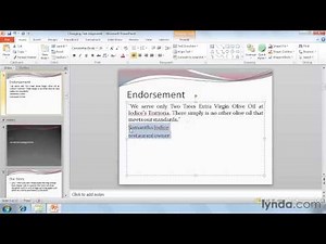 Changing text alignment in powerpoint
