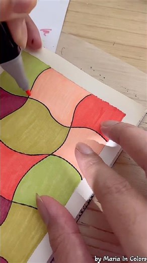 MColor Blocking on My Abstract Drawing #drawing #coloring #dailyroutine #art #learningbydoing