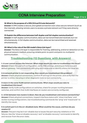 CCNA Interview Questions | Net Expert Solutions | #cisco #shorts #ccna #network #ccna #interview