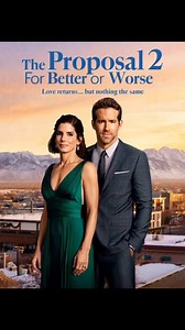 🎬 The Proposal 2👉 Watch trailer: For Better or Worse (2025)Get ready for an avalanche of laughter and romance! Sandra Bullock and Ryan Reynolds return in The Proposal 2: For Better or Worse, arriving on Netflix in December 2025. This highly anticipated sequel, with an estimated budget of $100-120 million, promises a charming blend of romantic comedy and visual excitement, set between the breathtaking landscapes of Alaska and the bustling heart of New York City.Shot with Canon cinema lenses, ev