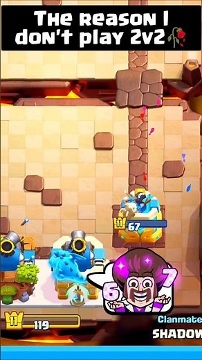 2v2 Fails 67 meme 🤯 #clashroyale