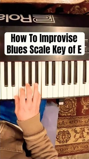 How To Play Blues Piano - Improvising with Blues Scale in Key of E