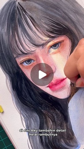 Indah oei on Instagram: "Tips pakai watercolor  Kalian suka lukis pakai media apa? Tools : - Nevskaya palitra white nights half pans @baliartsupplies_ - Scribble book @area52studio"