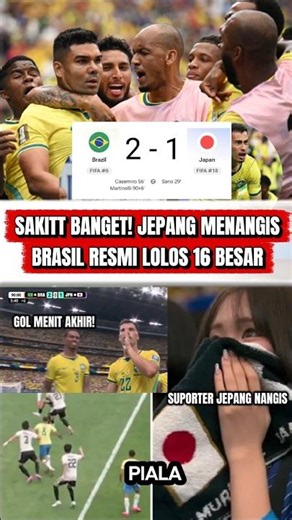 SAKIT BANGET! JEPANG KALAH LAWAN BRASIL, GAGAL LOLOS KE 16 BESAR PIALA DUNIA 2026