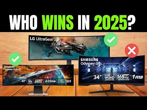 ✅ TOP 7 Best Ultrawide Monitors for Gaming and Productivity [2025]🔥Budget / 144Hz 4K / Video Editing